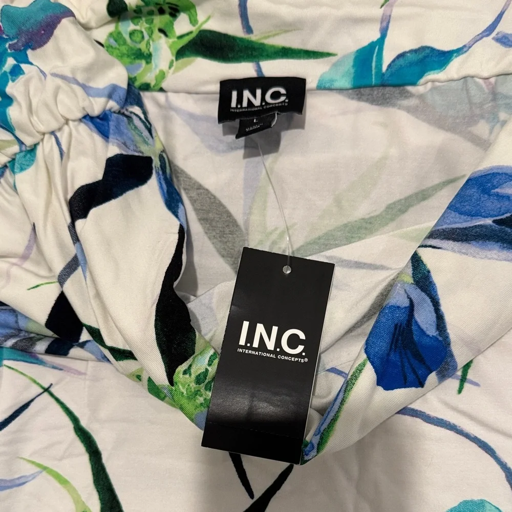 INC Off Shoulder Floral Top | Spring Chic Size L - Picture 3 of 6